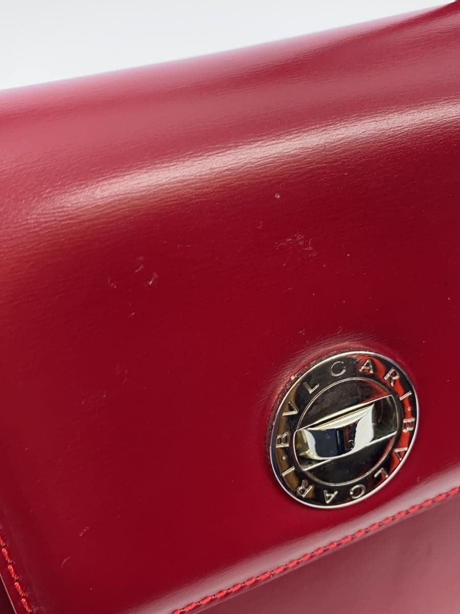 BVLGARI Handbag Leather RED 7