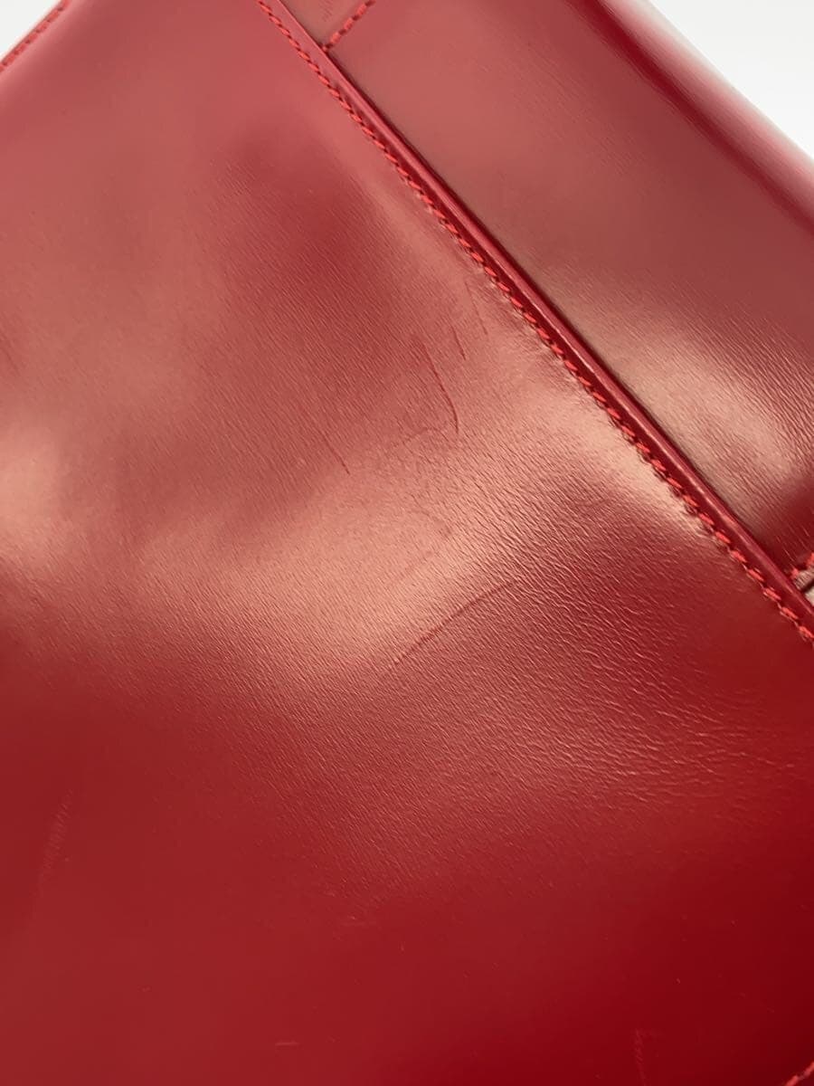 BVLGARI Handbag Leather RED 9