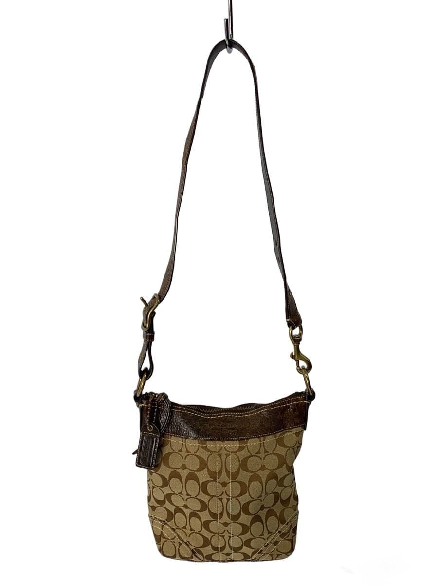 COACH Shoulder Bag_Signature Canvas BRW