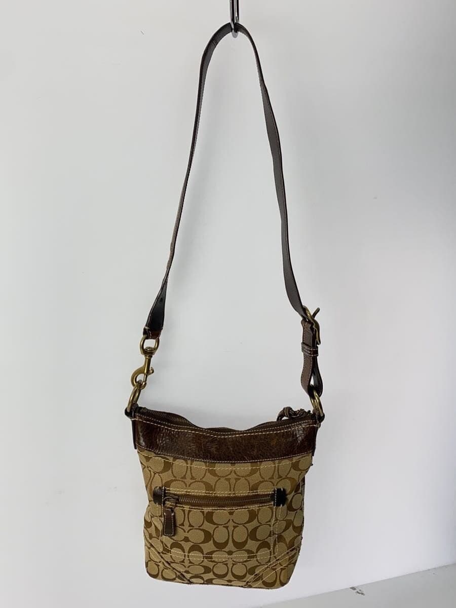 COACH Shoulder Bag_Signature Canvas BRW 3