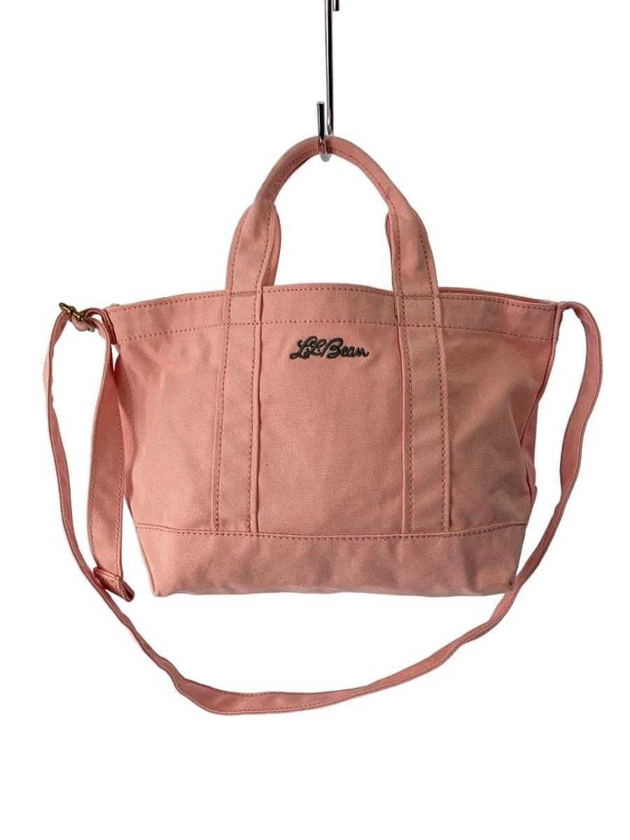 L.L.Bean Tote Bag Cotton PNK Solid