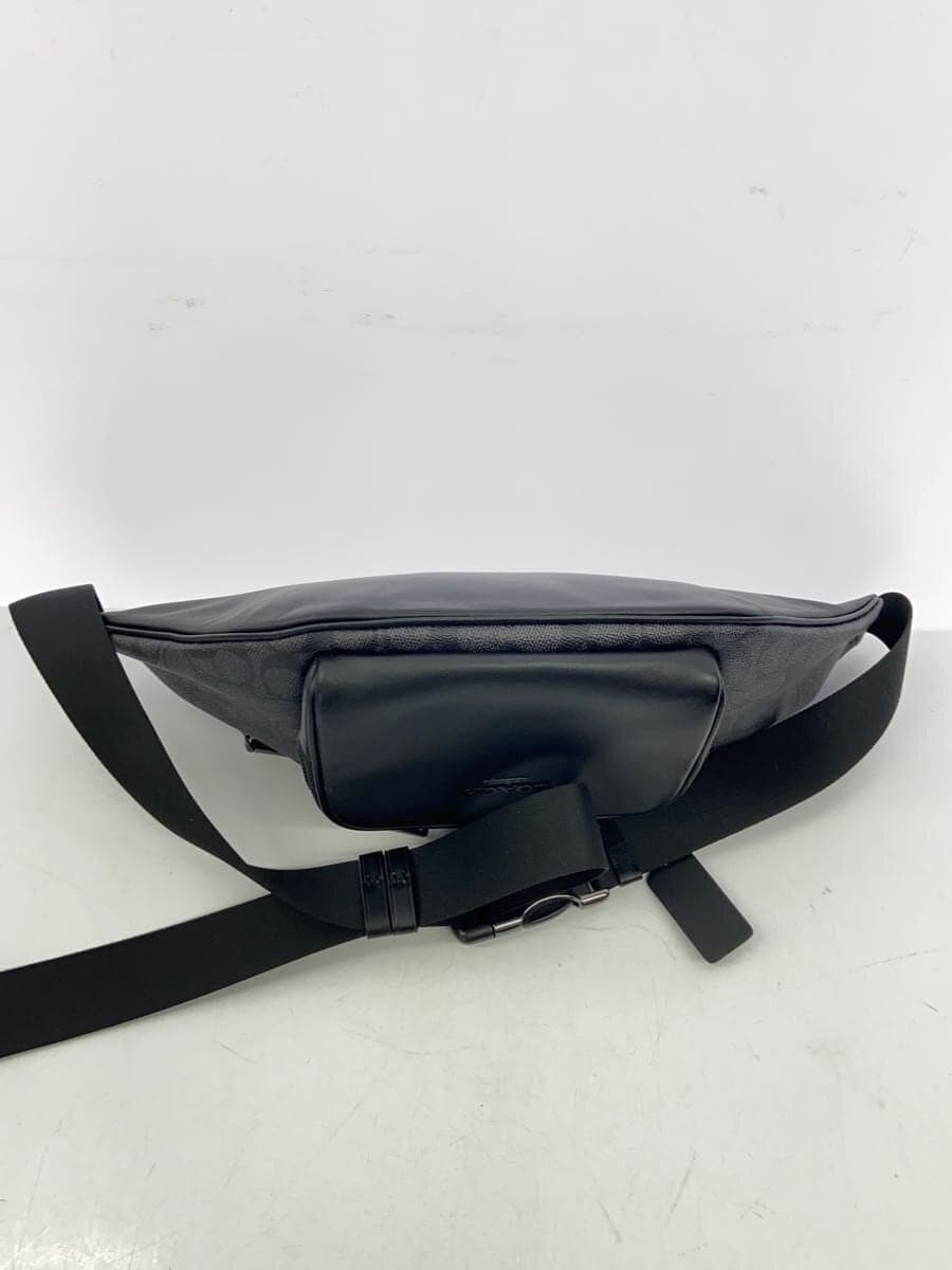 COACH Waist Bag Leather BLK CT714 4
