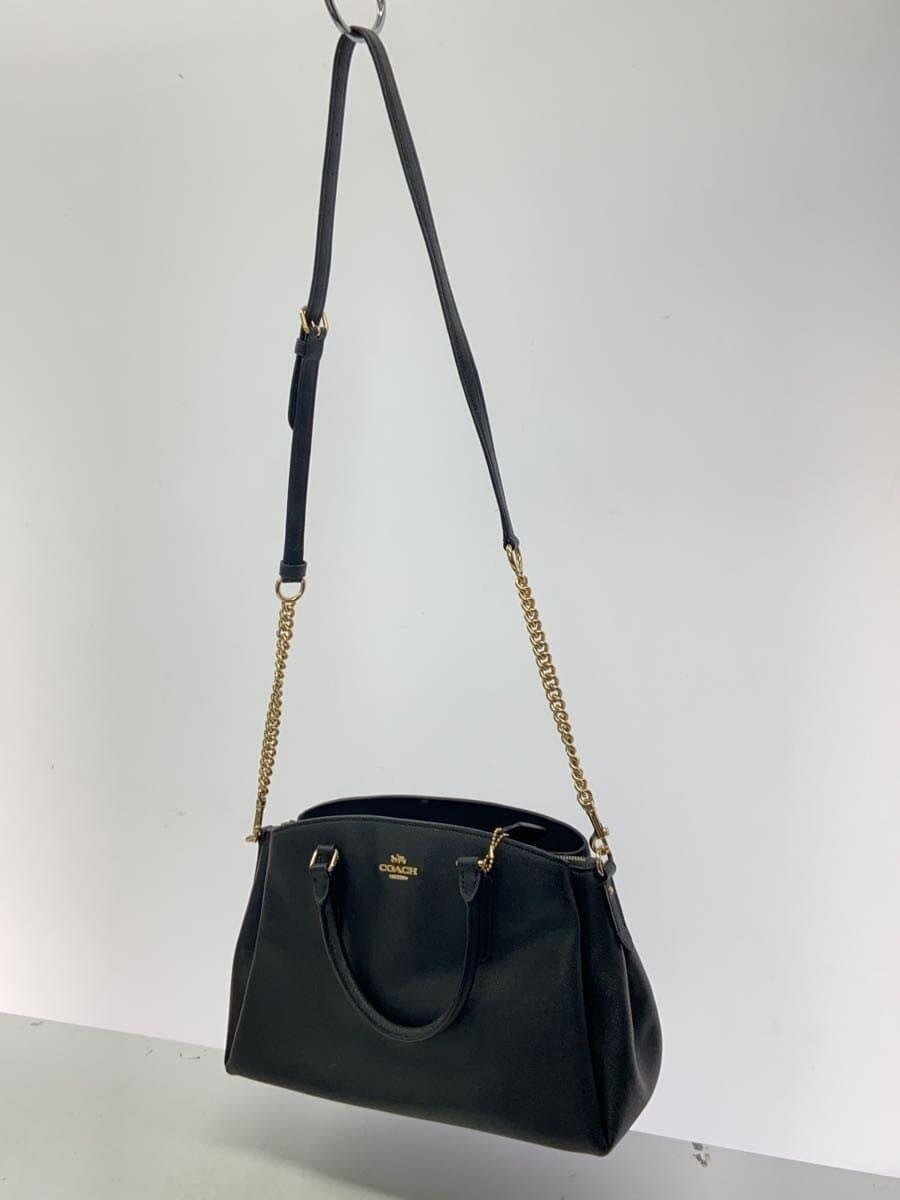 COACH Shoulder Bag Leather BLK Solid F28976 2
