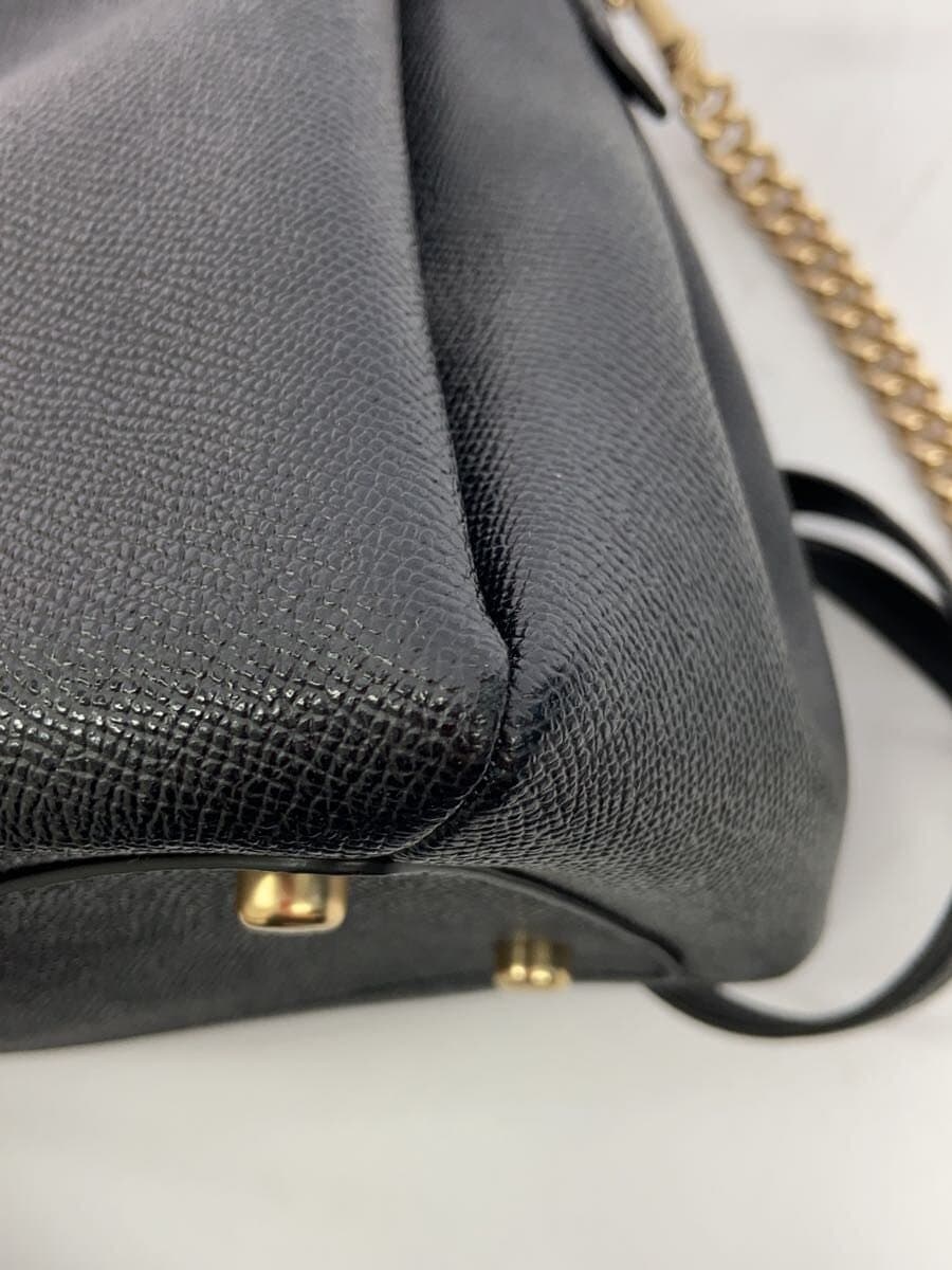 COACH Shoulder Bag Leather BLK Solid F28976 7