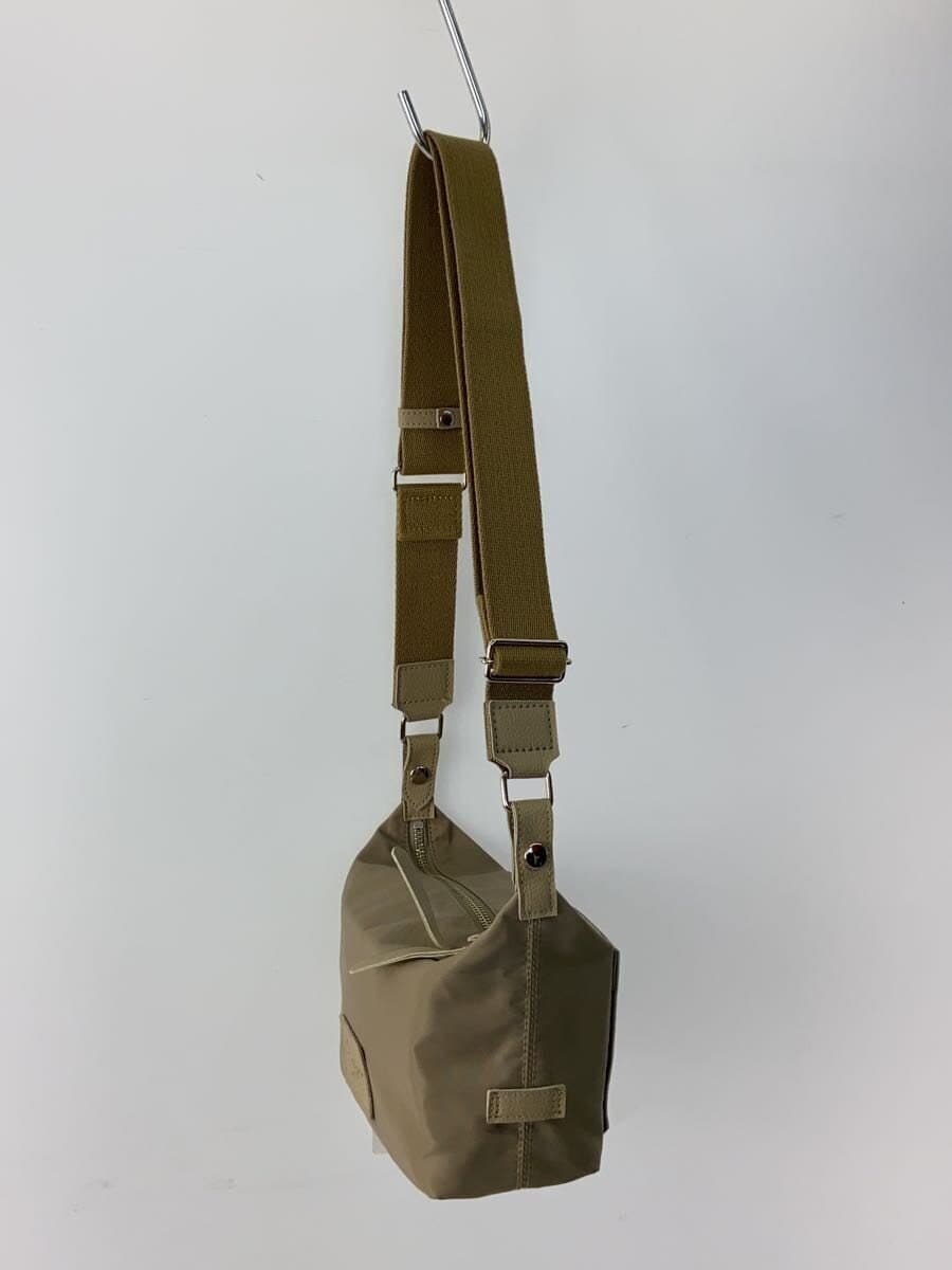 A.D.M.J. Shoulder Bag Nylon Beige Plain 30749 2