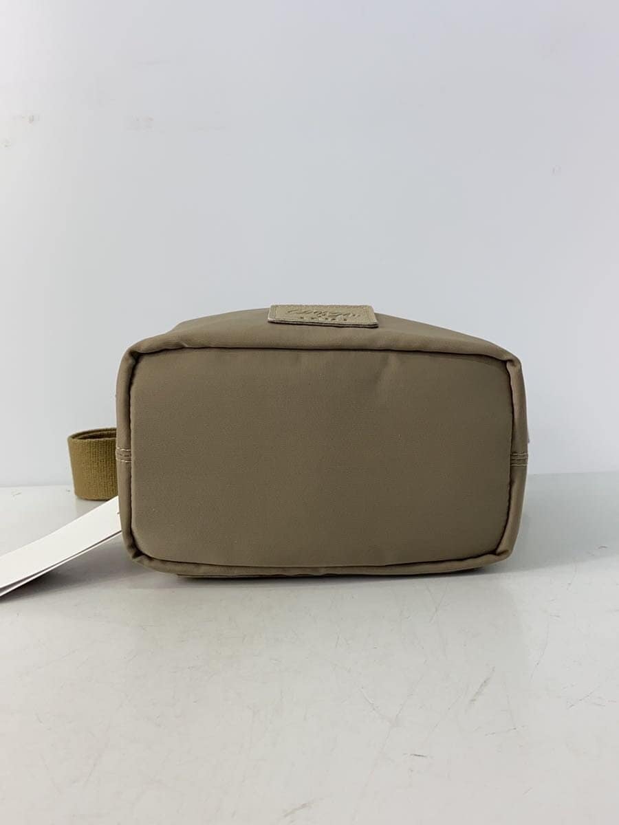 A.D.M.J. Shoulder Bag Nylon Beige Plain 30749 4