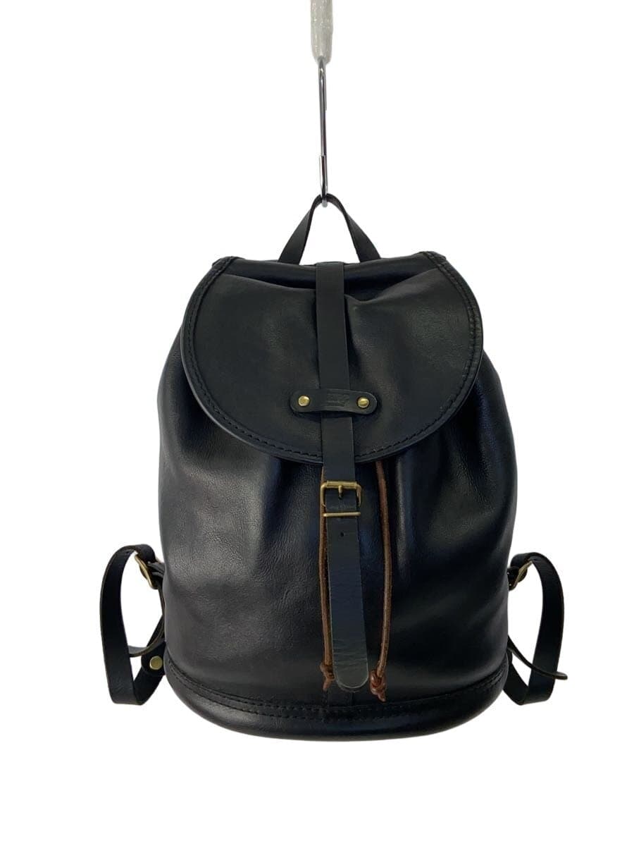 HERZ Backpack Leather Black Plain