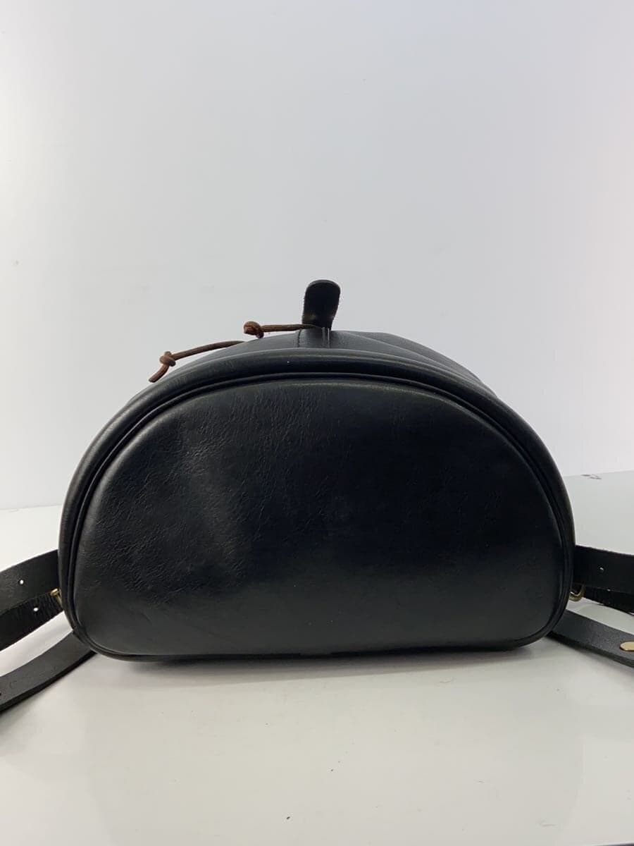 HERZ Backpack Leather Black Plain 4