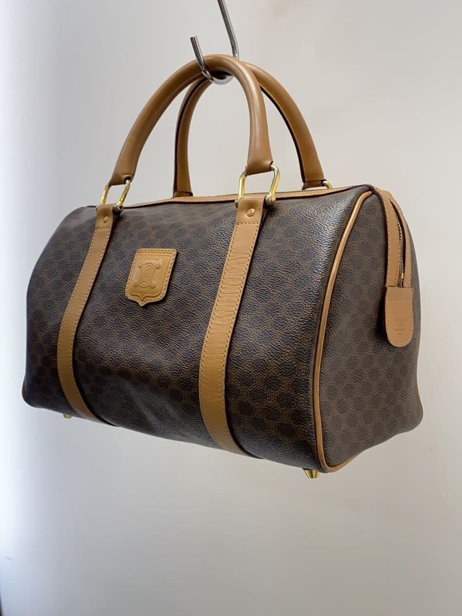 CELINE Macadam Mini Boston Boston Bag BRW All Over Pattern 2