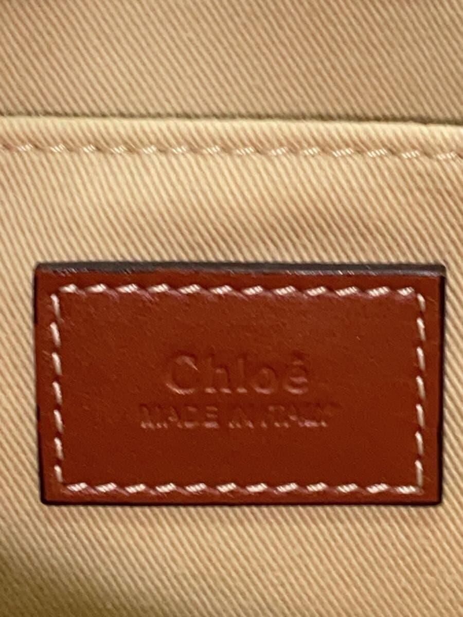 Chloe WOODY SMALL TOTE Canvas BEG 5