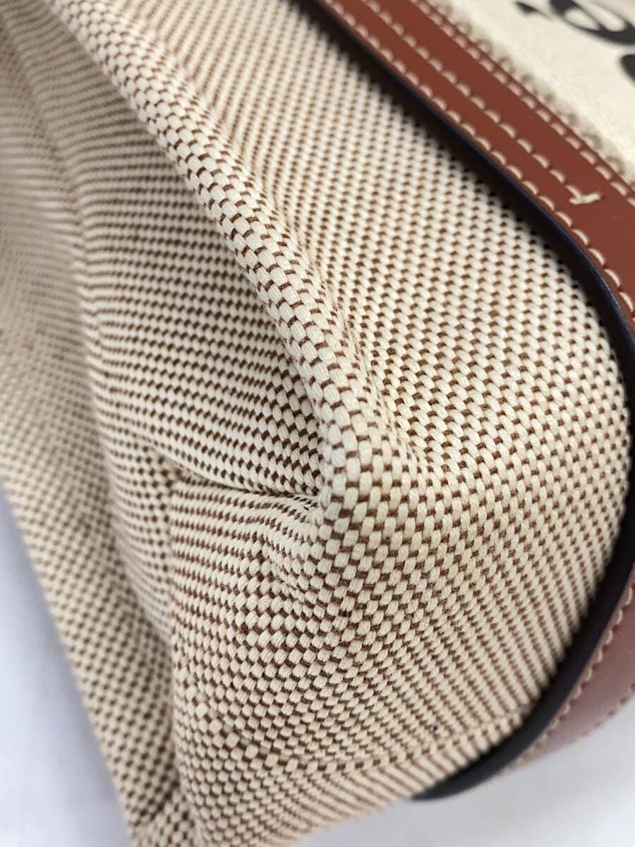 Chloe WOODY SMALL TOTE Canvas BEG 8