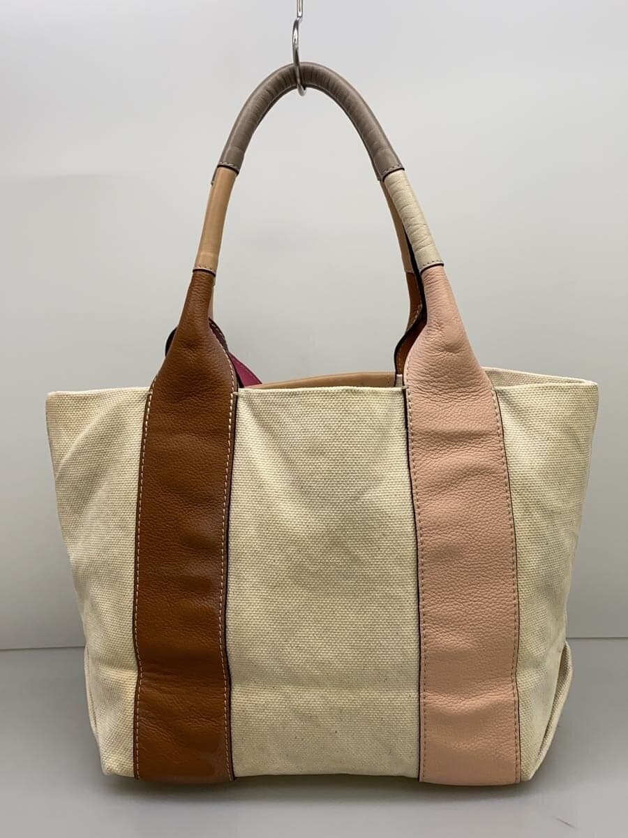 SEE BY CHLOE Tote Bag Canvas BEG 3