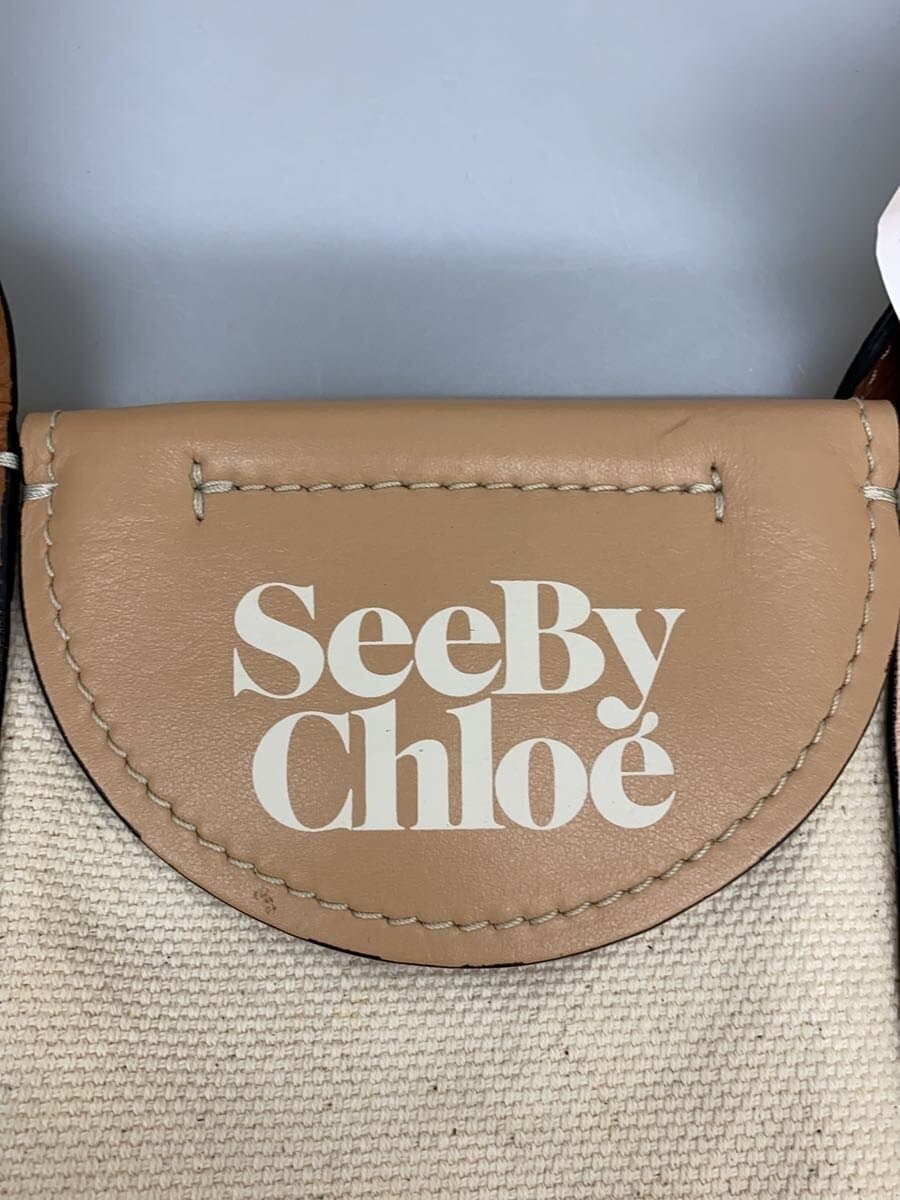 SEE BY CHLOE Tote Bag Canvas BEG 5