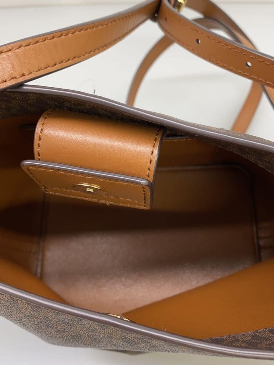 MICHAEL KORSKIMBERLY SM BUCKET BAG Shoulder Bag PVC BRW All Over Pattern 35f8gkfm1v 6