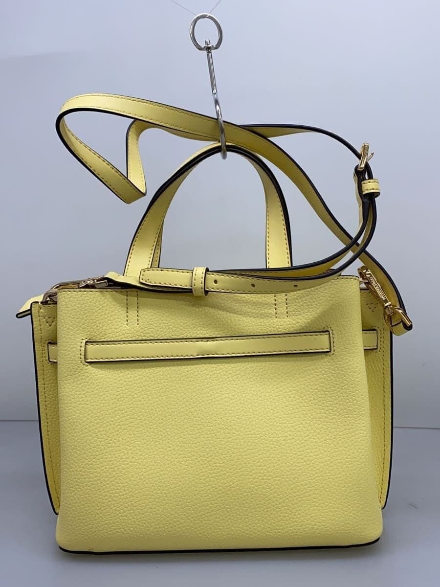 MICHAEL KORSEMILIA Pebble Leather Satchel Small Leather YLW Solid 35f0g 3