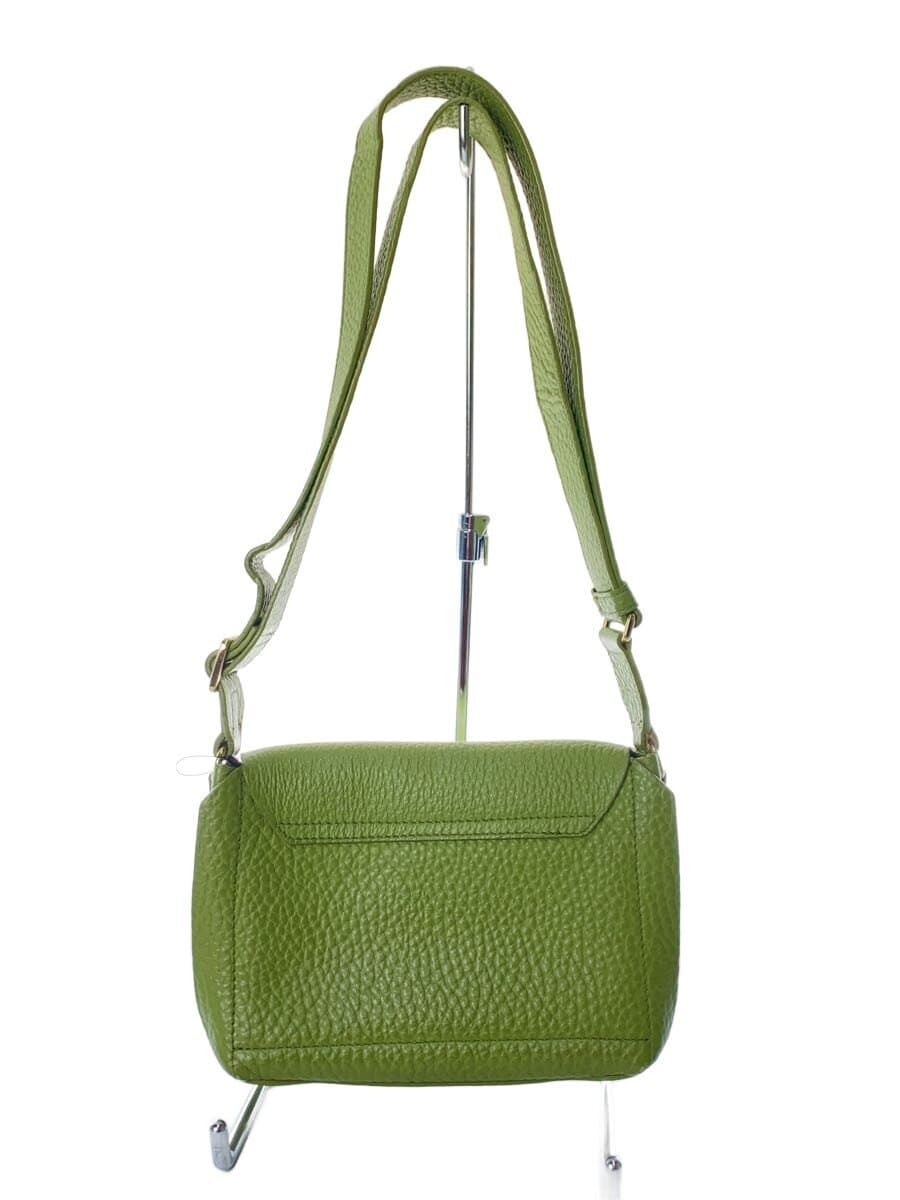 FURLA Shoulder Bag Leather GRN Solid 3