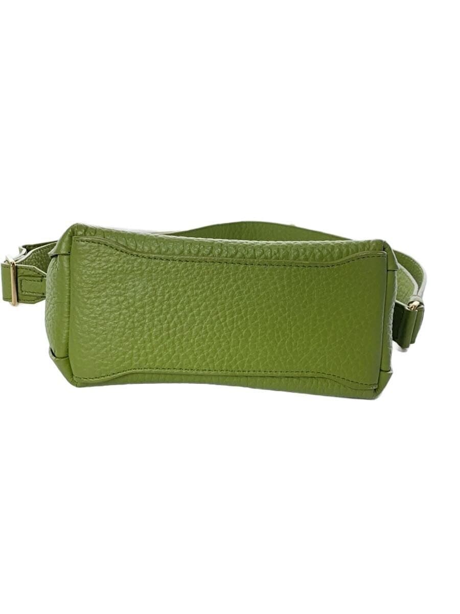 FURLA Shoulder Bag Leather GRN Solid 4