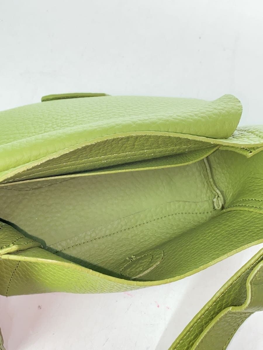 FURLA Shoulder Bag Leather GRN Solid 6