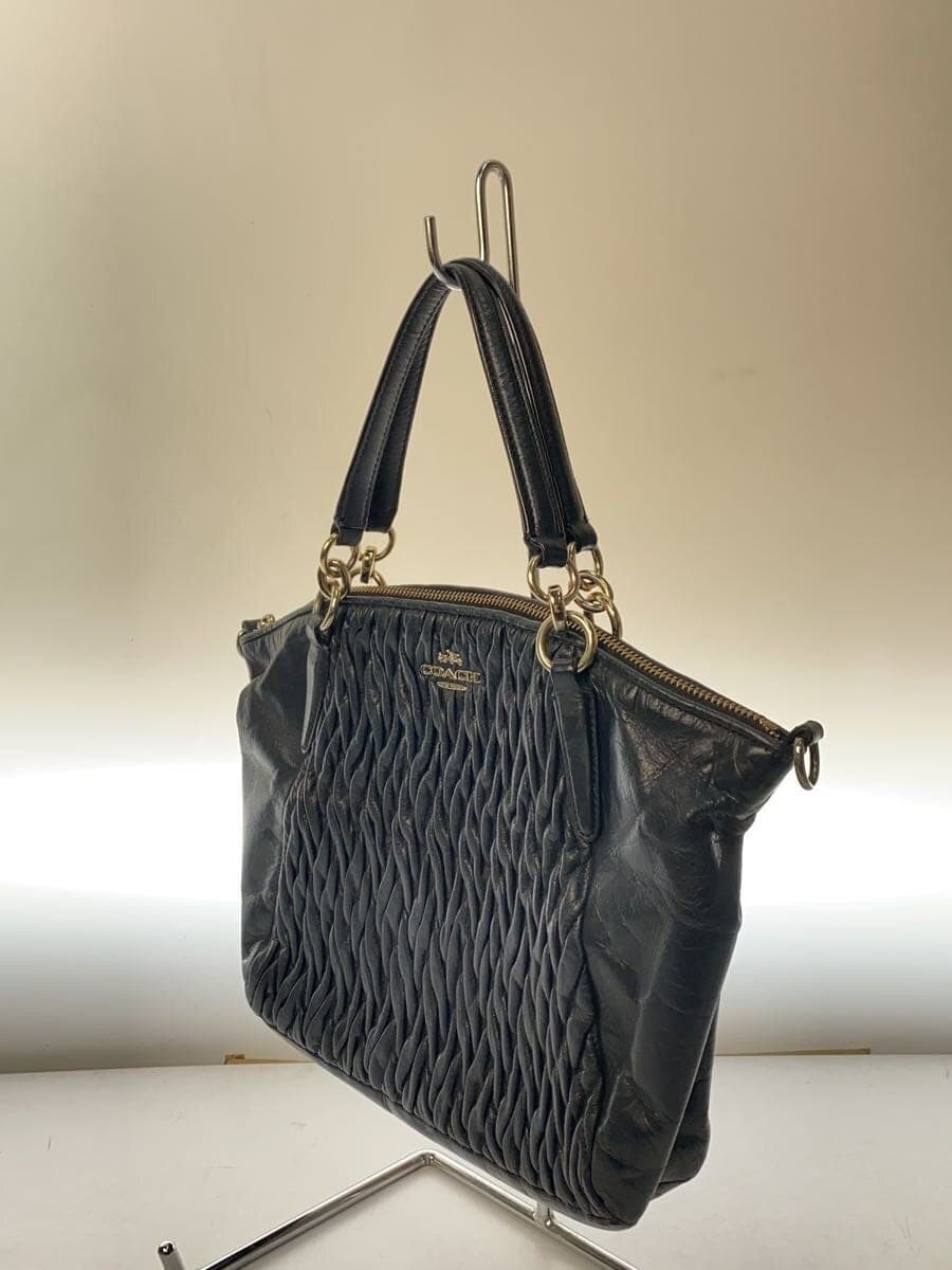 COACH Madison Gather Sophia Leather BLK Solid 2