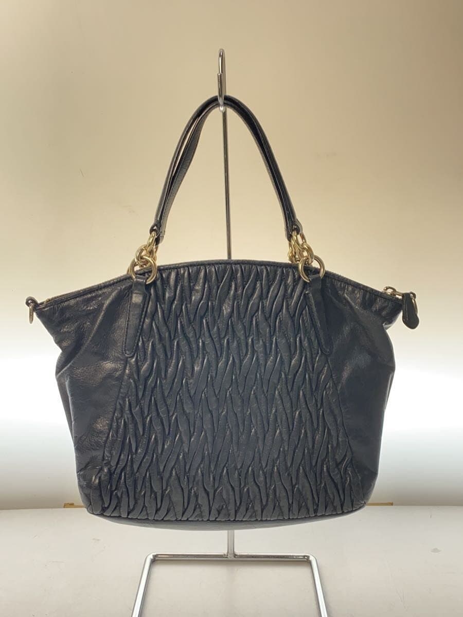 COACH Madison Gather Sophia Leather BLK Solid 3