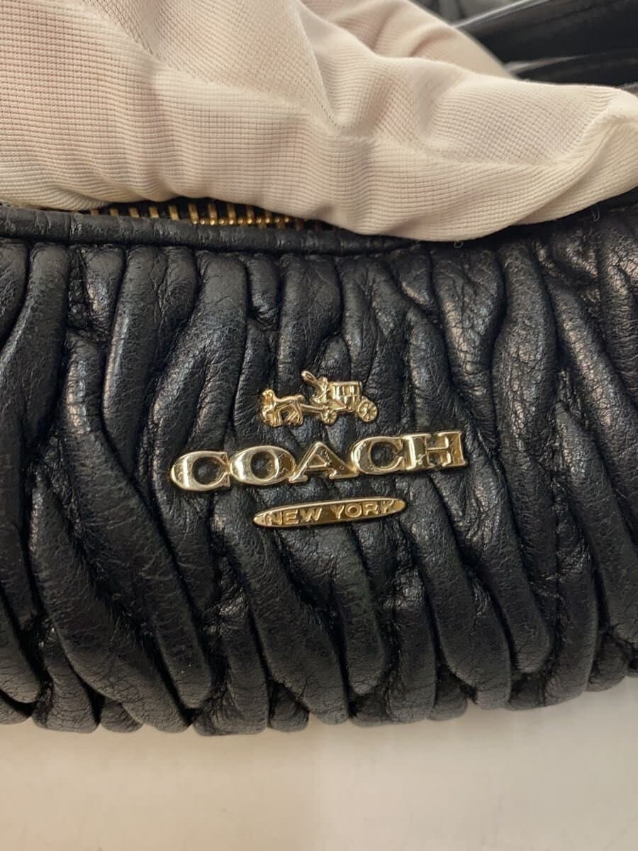 COACH Madison Gather Sophia Leather BLK Solid 5