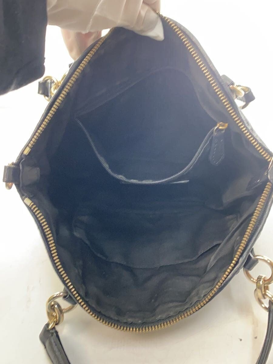 COACH Madison Gather Sophia Leather BLK Solid 6