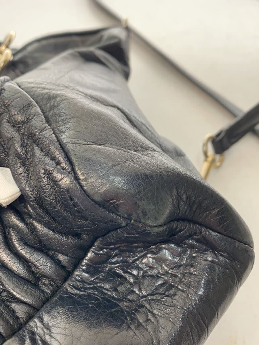 COACH Madison Gather Sophia Leather BLK Solid 9