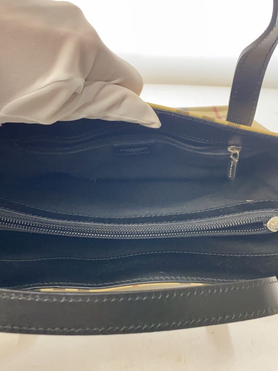 BURBERRY LONDON Handbag PVC BEG Gingham CK T-03-01 6