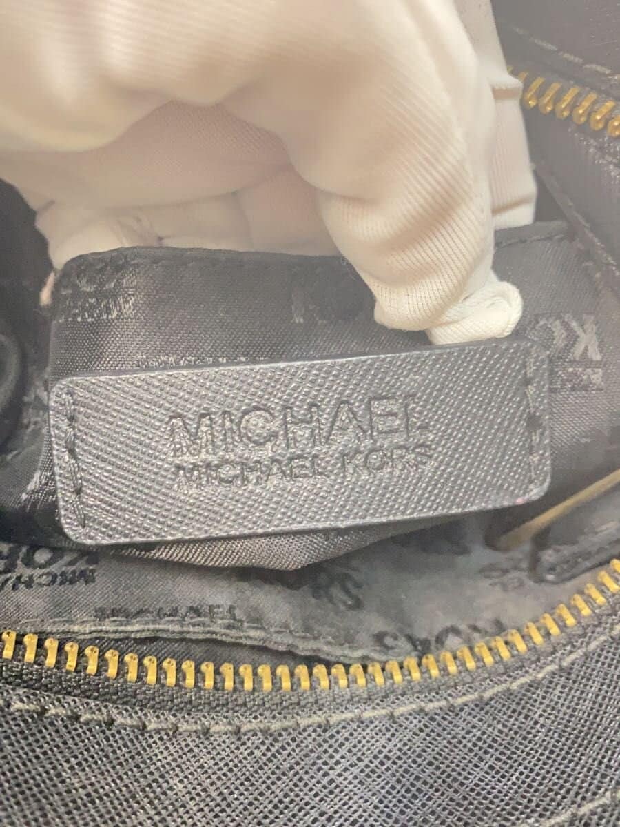 MICHAEL KORS Shoulder Bag Leather BLK Solid 35F7GHXM2L 5