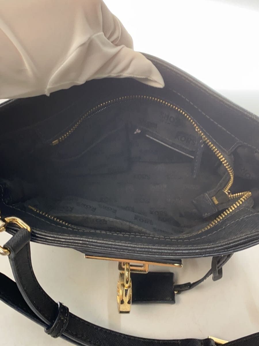 MICHAEL KORS Shoulder Bag Leather BLK Solid 35F7GHXM2L 6