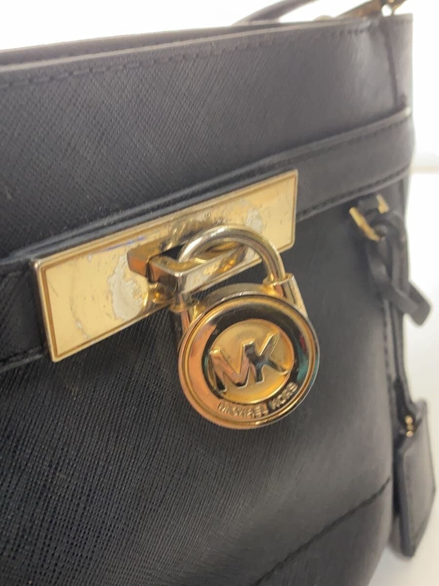 MICHAEL KORS Shoulder Bag Leather BLK Solid 35F7GHXM2L 7