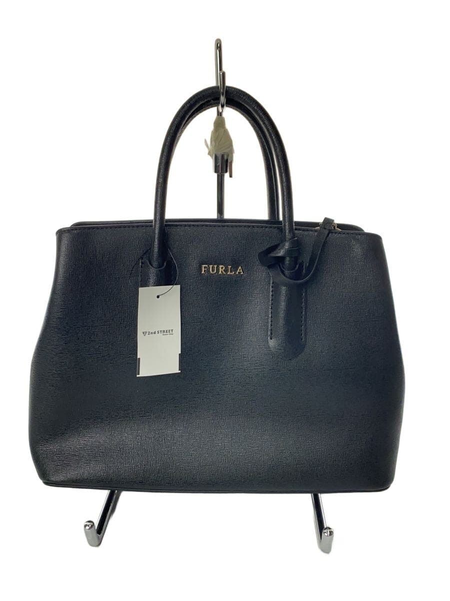 FURLA Handbag Leather BLK Solid