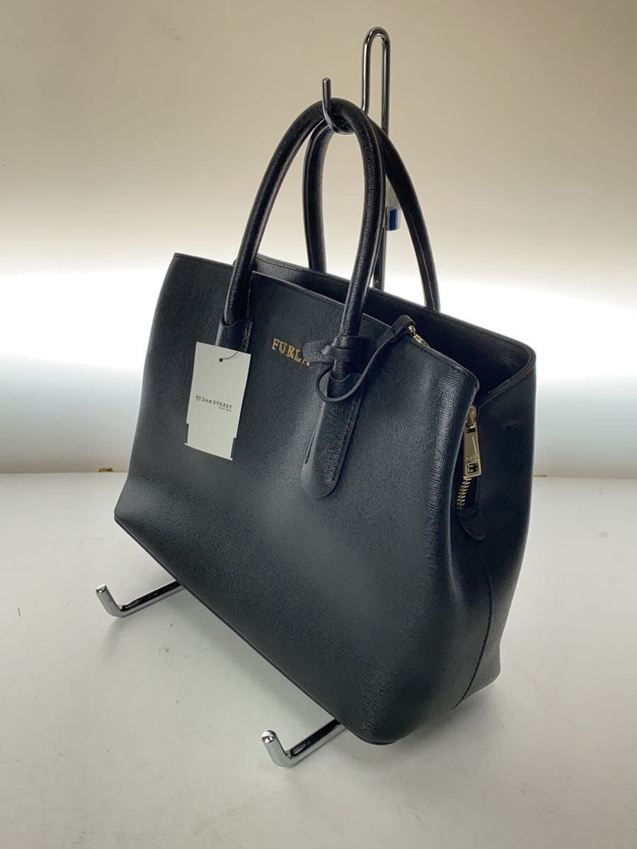 FURLA Handbag Leather BLK Solid 2