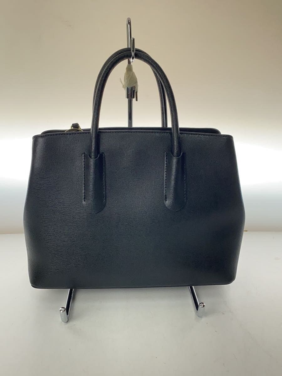 FURLA Handbag Leather BLK Solid 3
