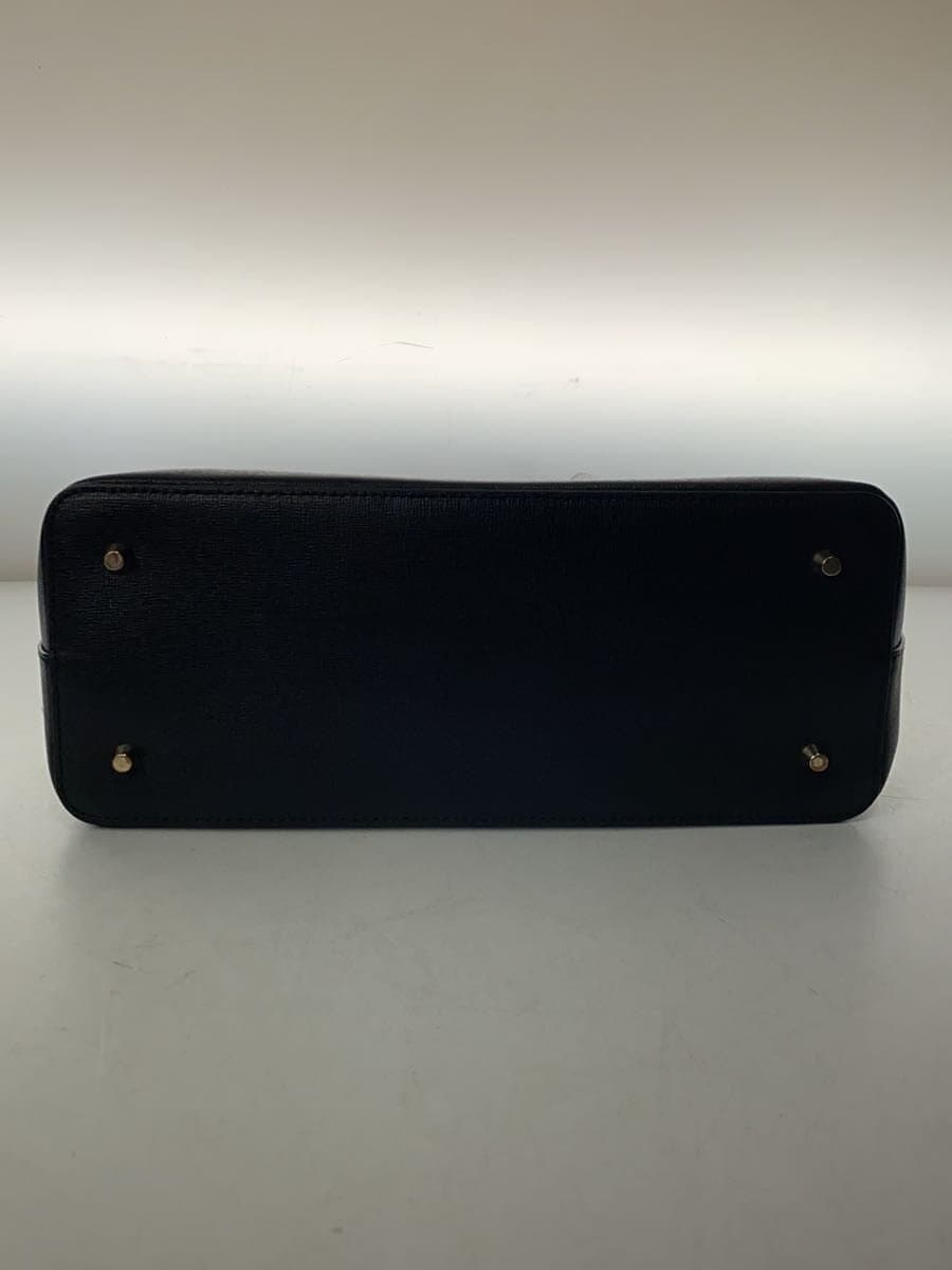 FURLA Handbag Leather BLK Solid 4