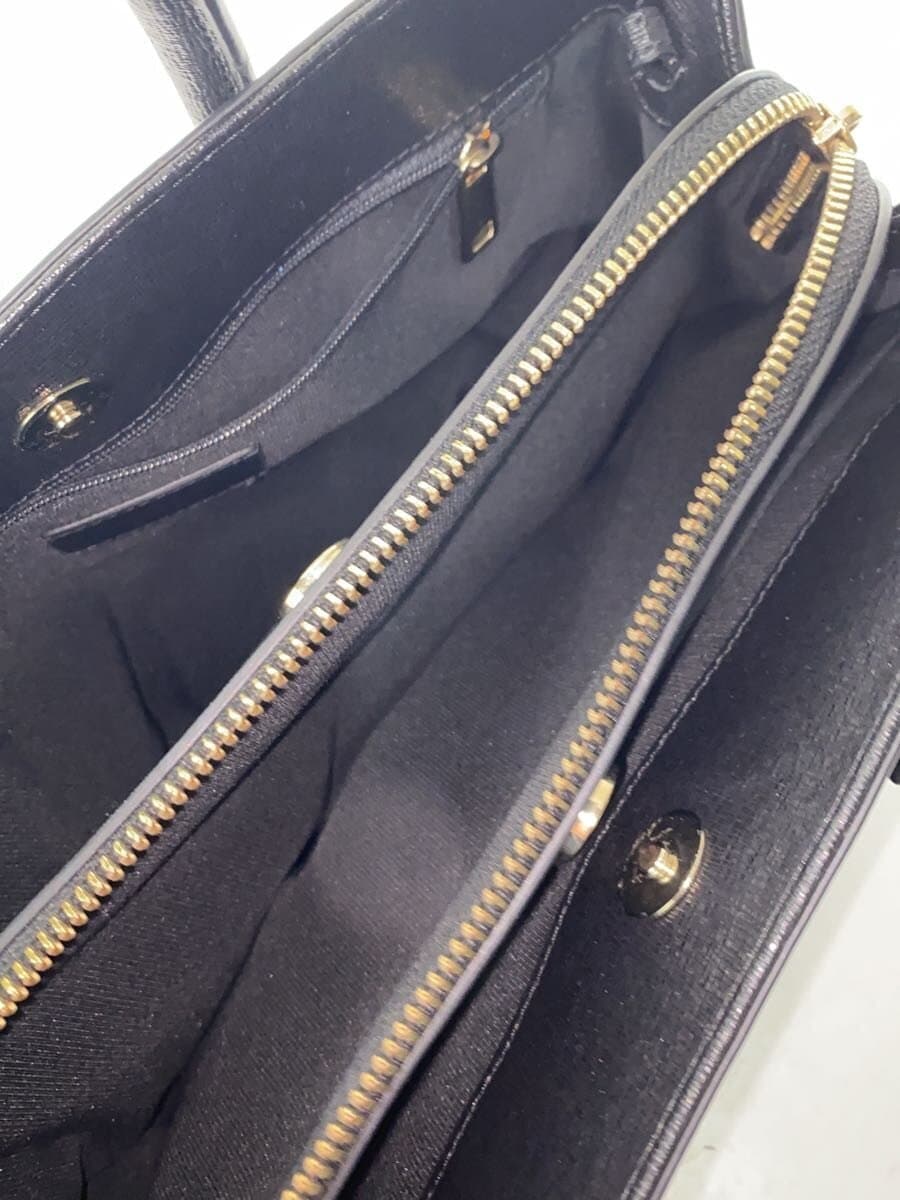 FURLA Handbag Leather BLK Solid 7