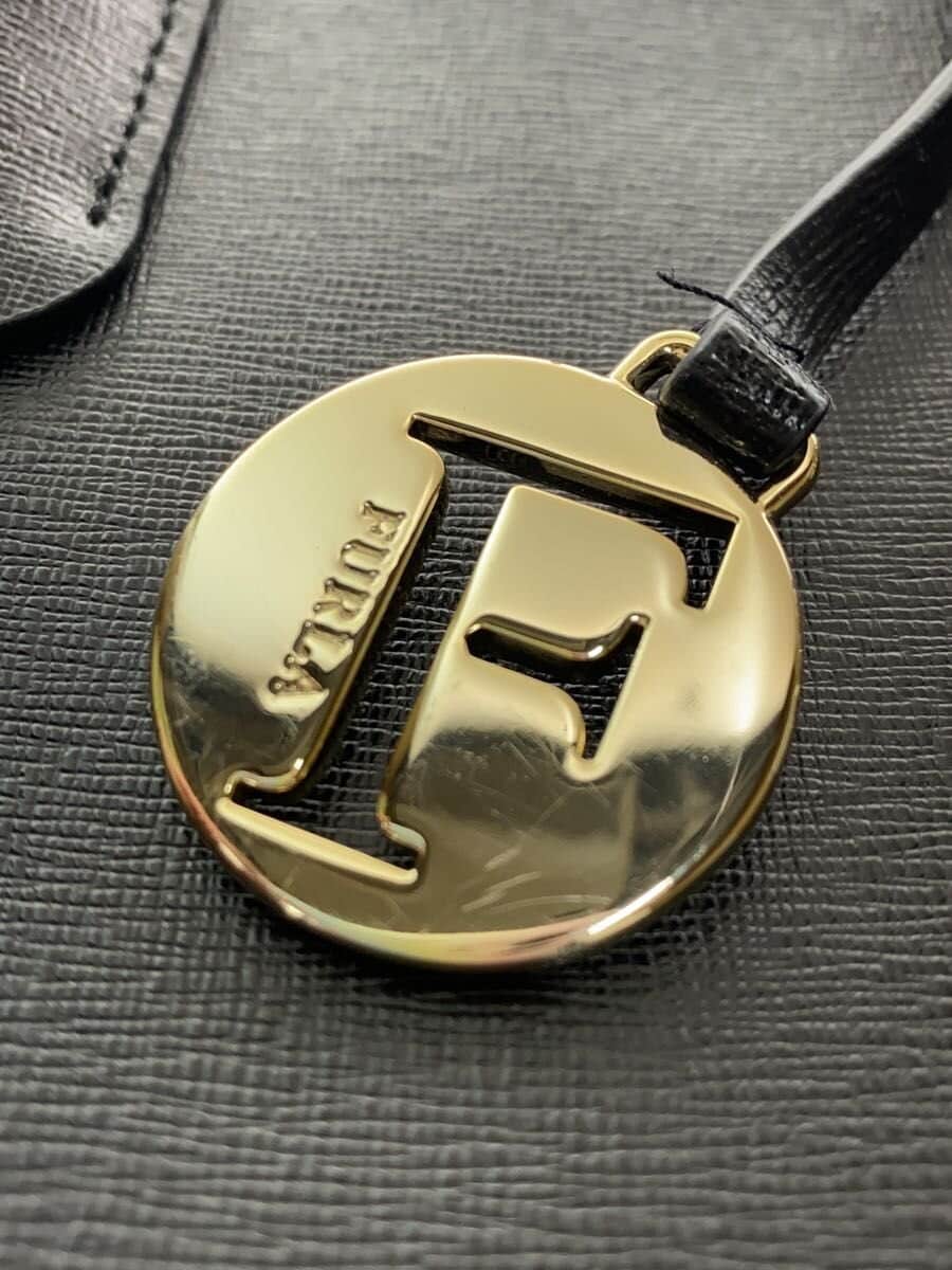 FURLA Handbag Leather BLK Solid 8