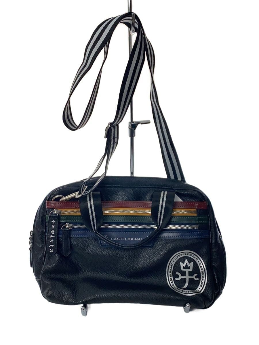 CASTELBAJAC shoulder bag leather black 028561