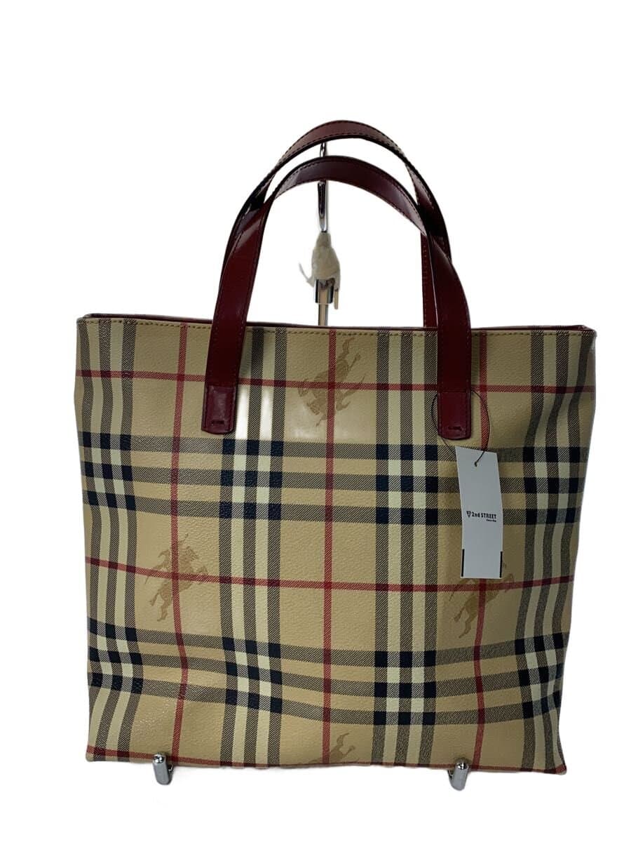 BURBERRY LONDON Tote Bag PVC BRW Check
