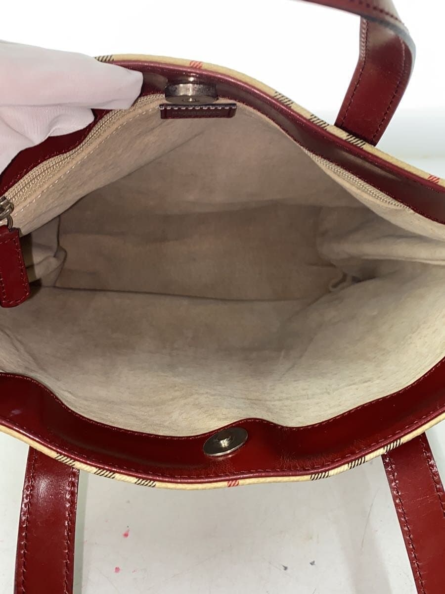 BURBERRY LONDON Tote Bag PVC BRW Check 6