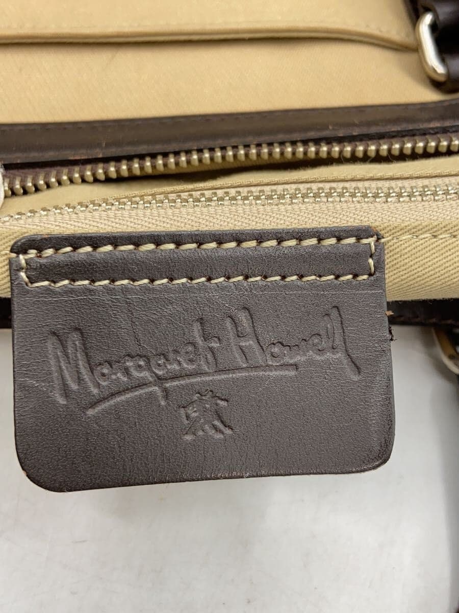 MARGARET HOWELL Old Logo 2way Classic Boston Bag Leather Combination Boston Bag 5