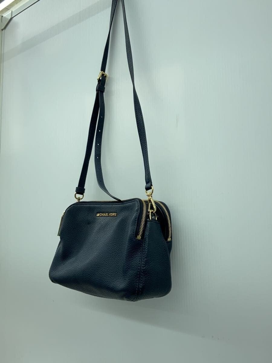 MICHAEL KORS Shoulder Bag Leather NVY Solid AV-1608 2