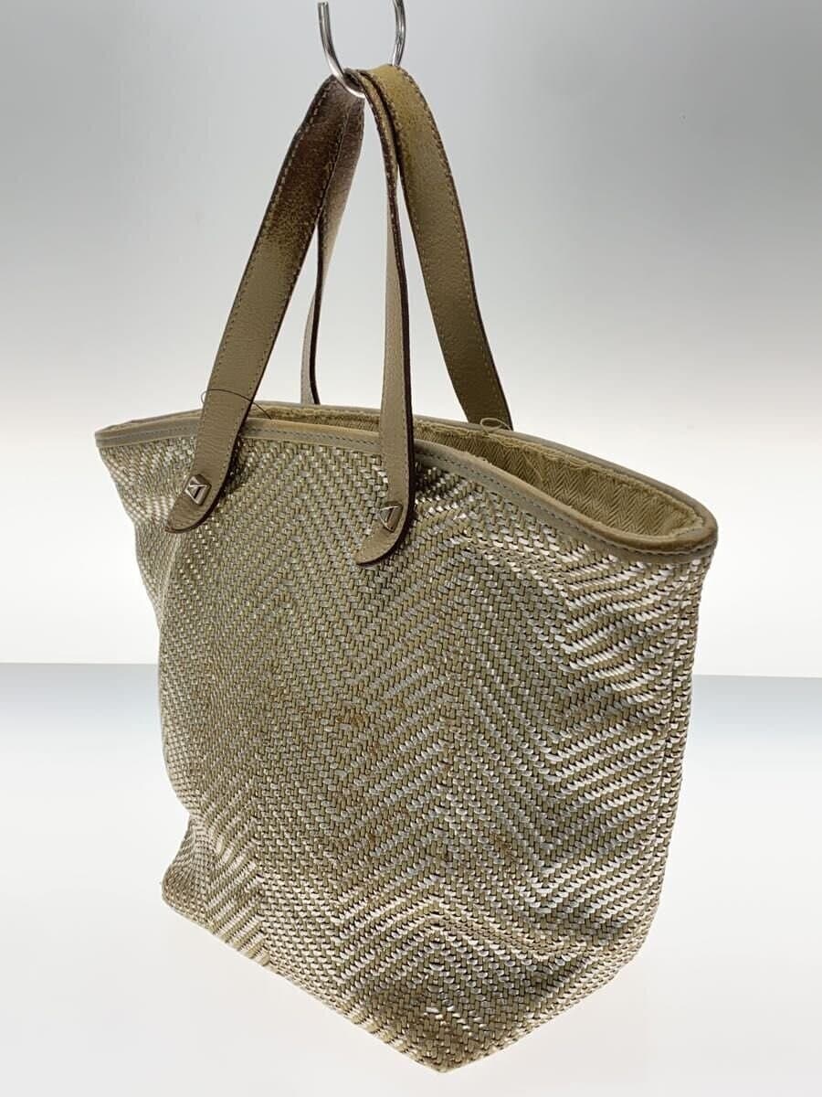 HERMES Herringbone Chennai PM Handbag BEG Solid 2