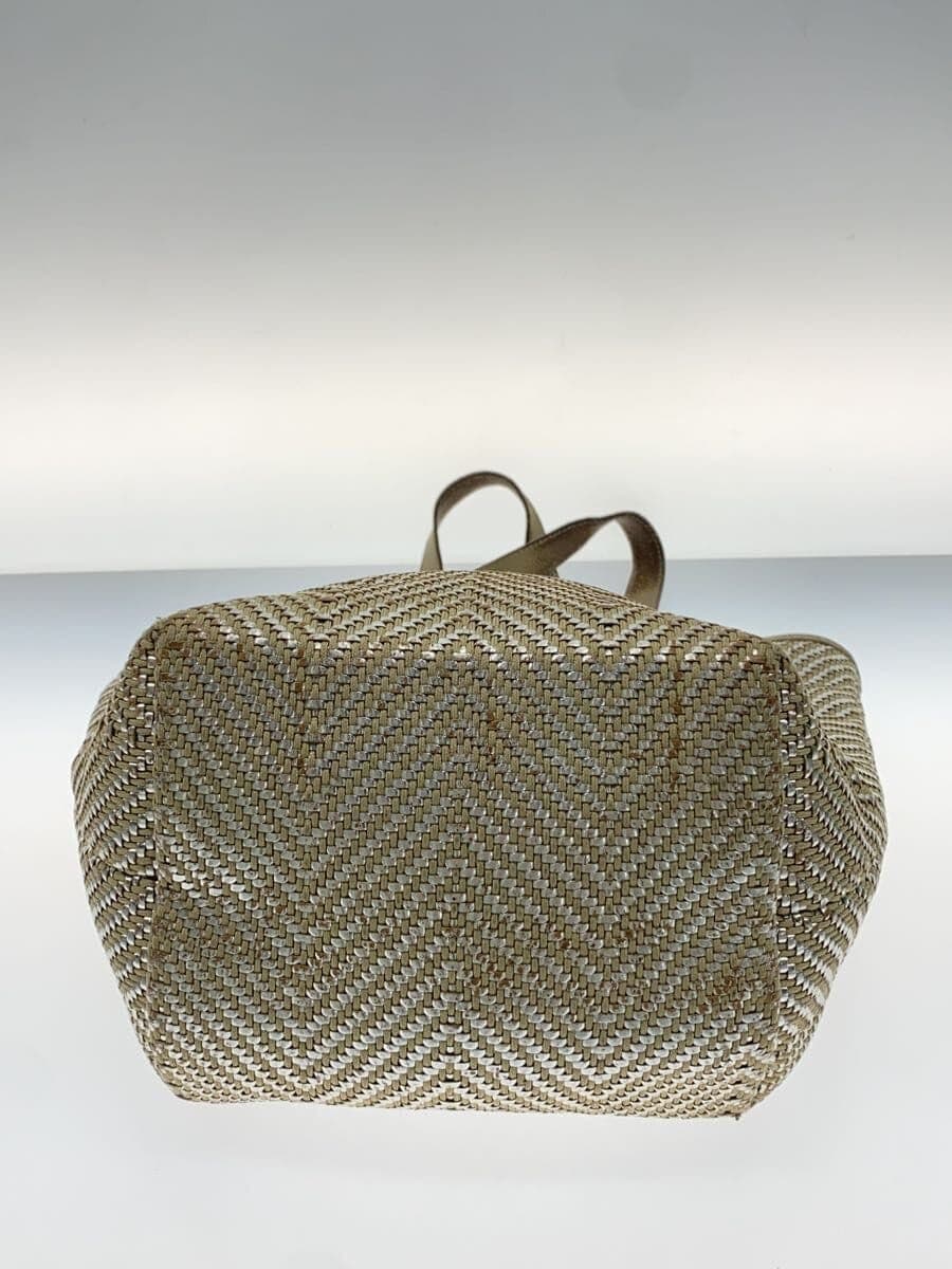 HERMES Herringbone Chennai PM Handbag BEG Solid 4