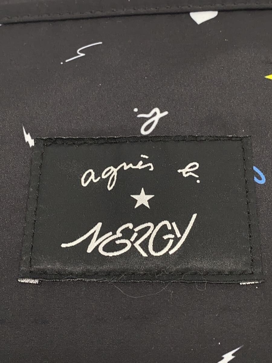 agnes b. Tote Bag BLK All Over Pattern 5