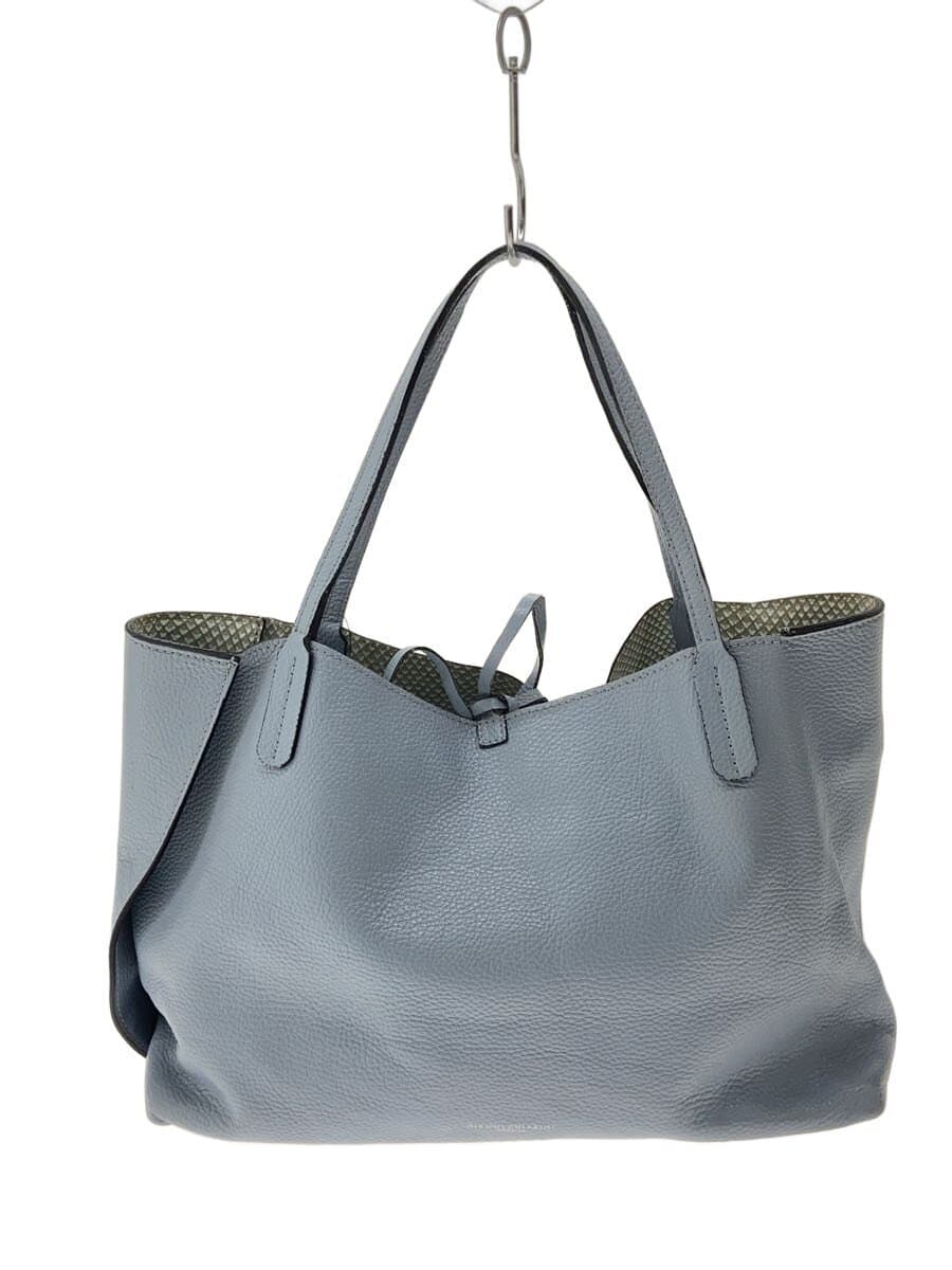 GIANNI CHIARINI Tote Bag Leather BLU Solid