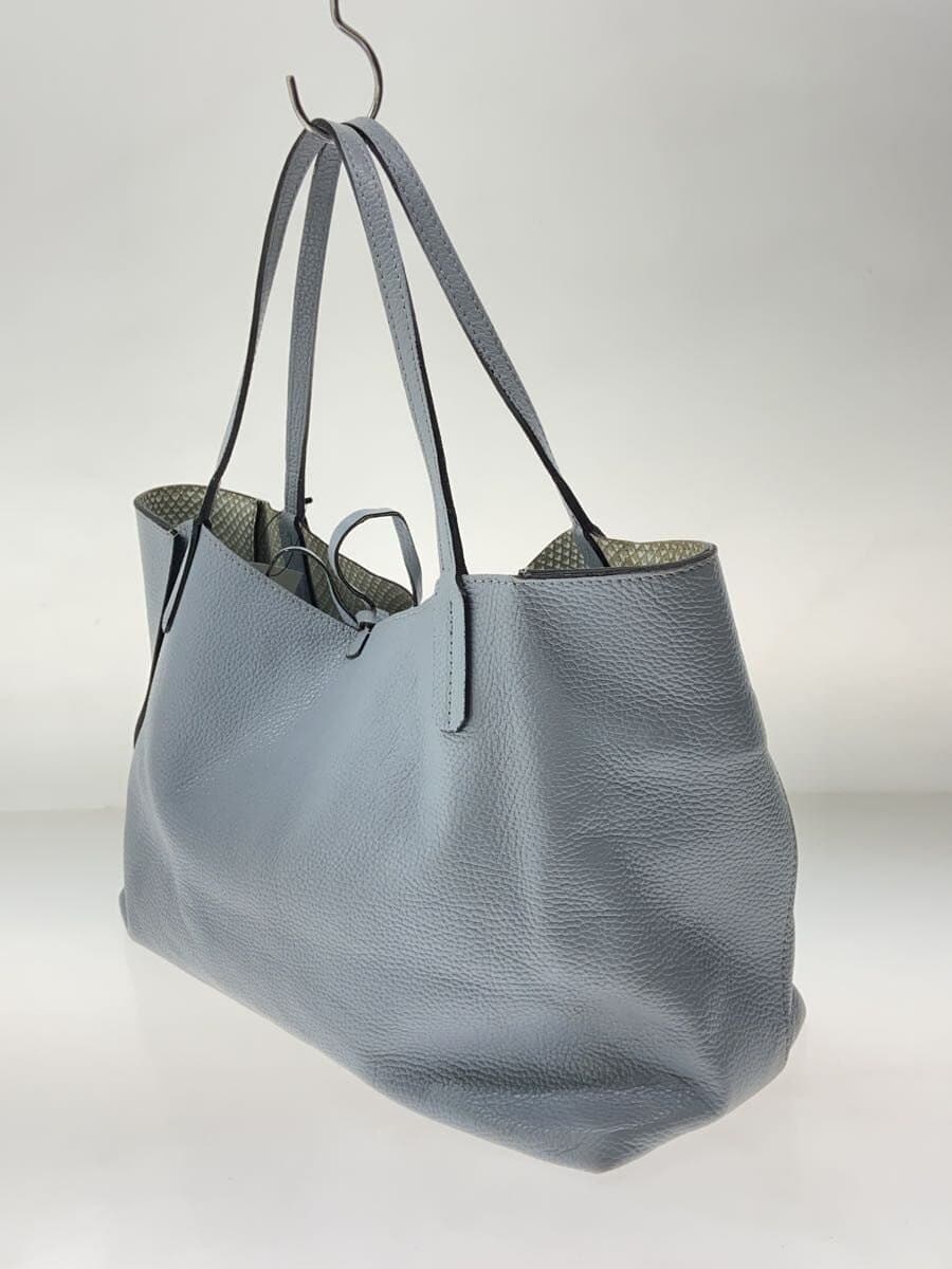 GIANNI CHIARINI Tote Bag Leather BLU Solid 2