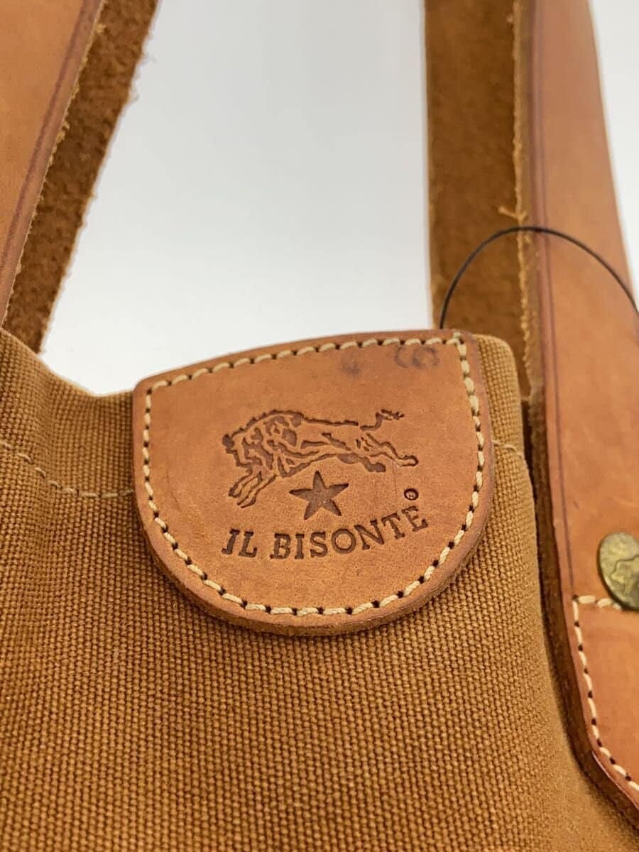 IL BISONTE Handbag Canvas CML Solid 5