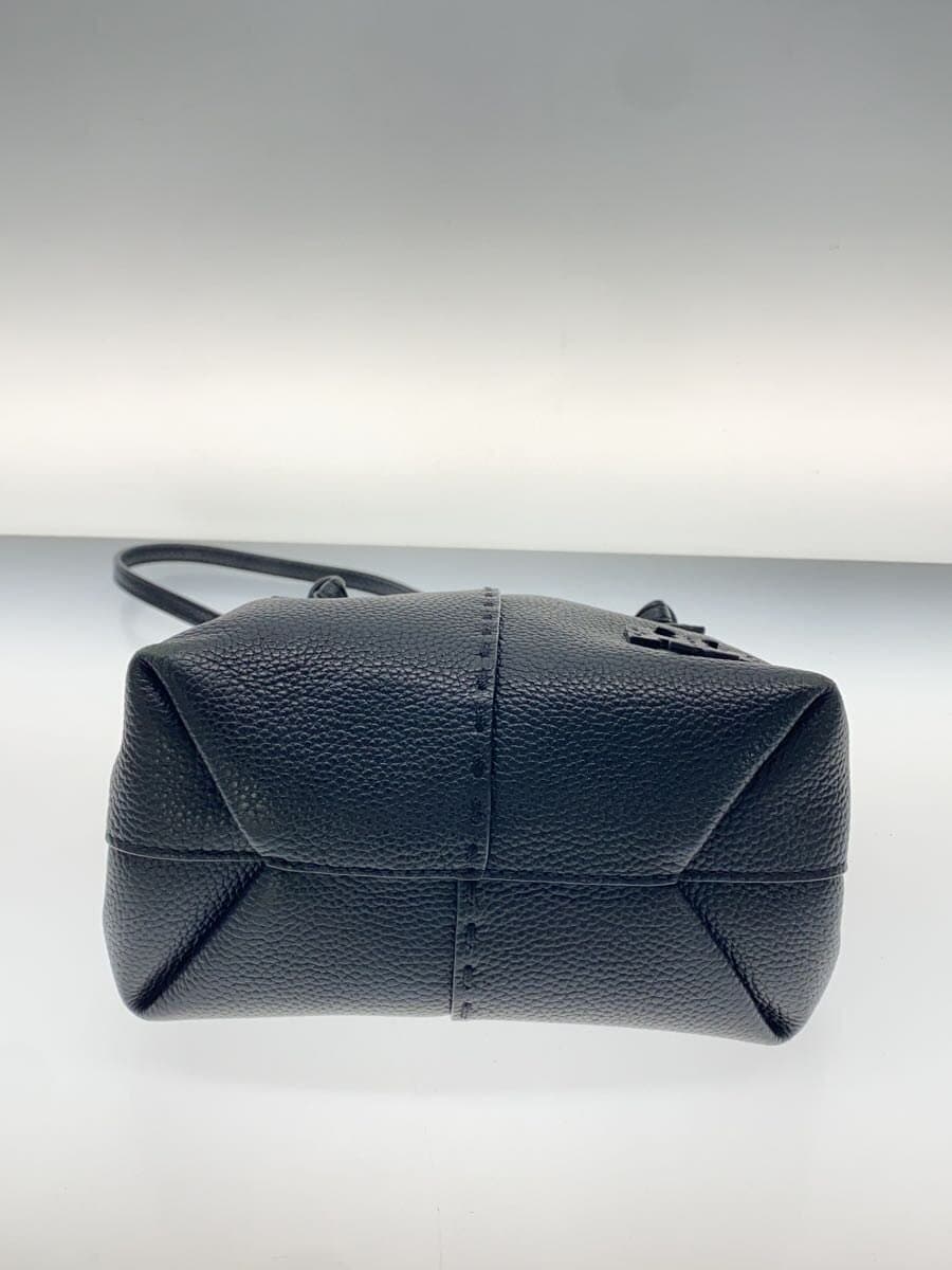 TORY BURCH Handbag Leather BLK 4