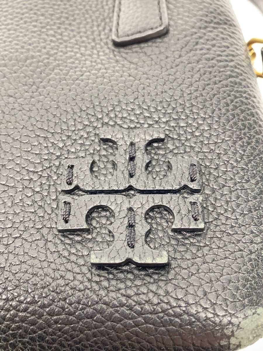 TORY BURCH Handbag Leather BLK 5